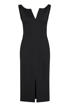 Wool-blend sheath dress-0